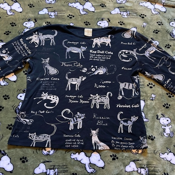 Jess and Jane Tops - Jess and Jane Cats World Shirt
